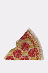 GRAB A SLICE RHINESTONE PIZZA CLUTCH