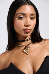 HEART OF GOLD NECKLACE SET