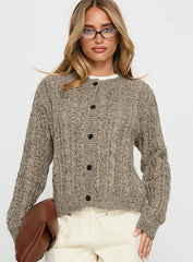 Kaytee Button Up Knit Cardigan Grey
