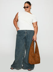 Ashfield Off Shoulder Top White Curve