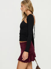 Celebrations Mini Skirt Wine