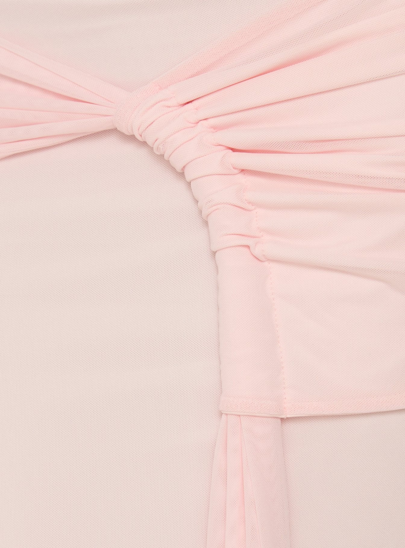 Isador Ruched Maxi Skirt Pink