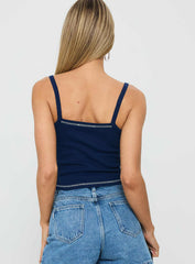Posie Posse Graphic Tank Navy