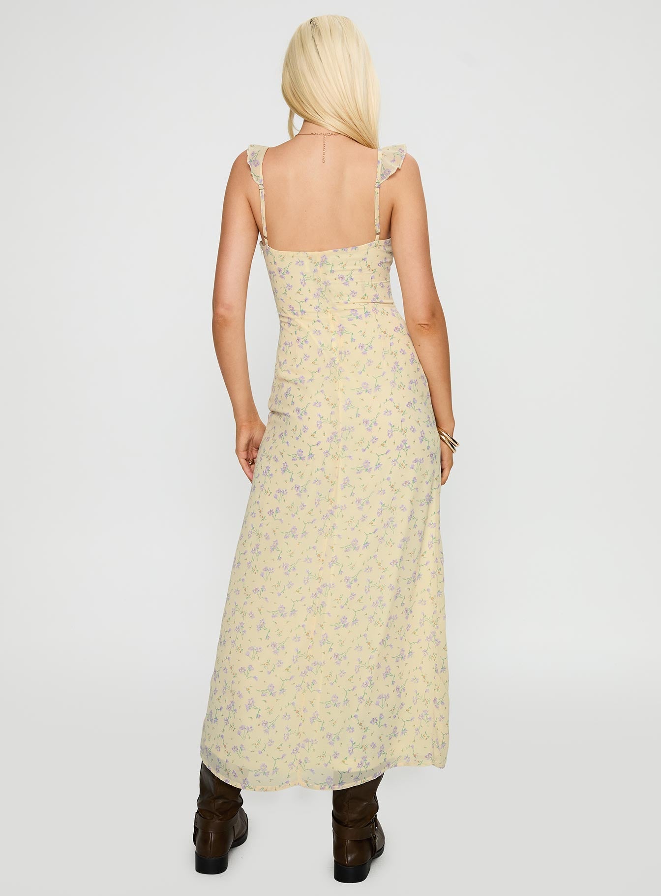 Jayne Frill Maxi Dress Multi