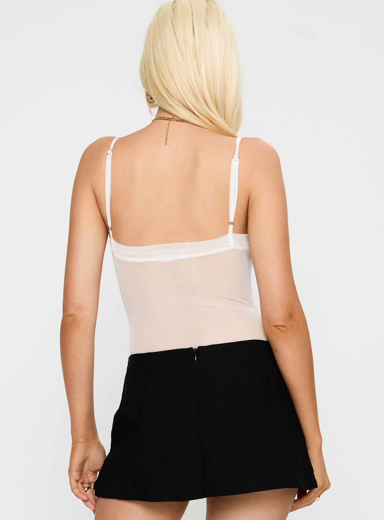 In The Club Bodysuit White