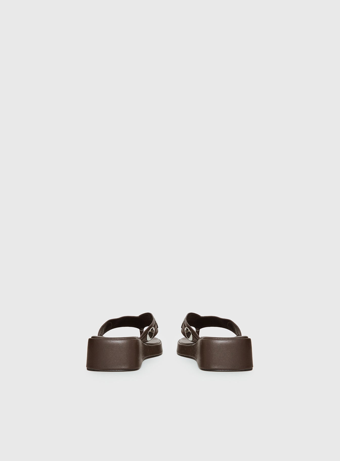 Paislee Stud Detail Sandals Brown