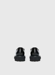Face The Wind Faux Leather Loafers Black