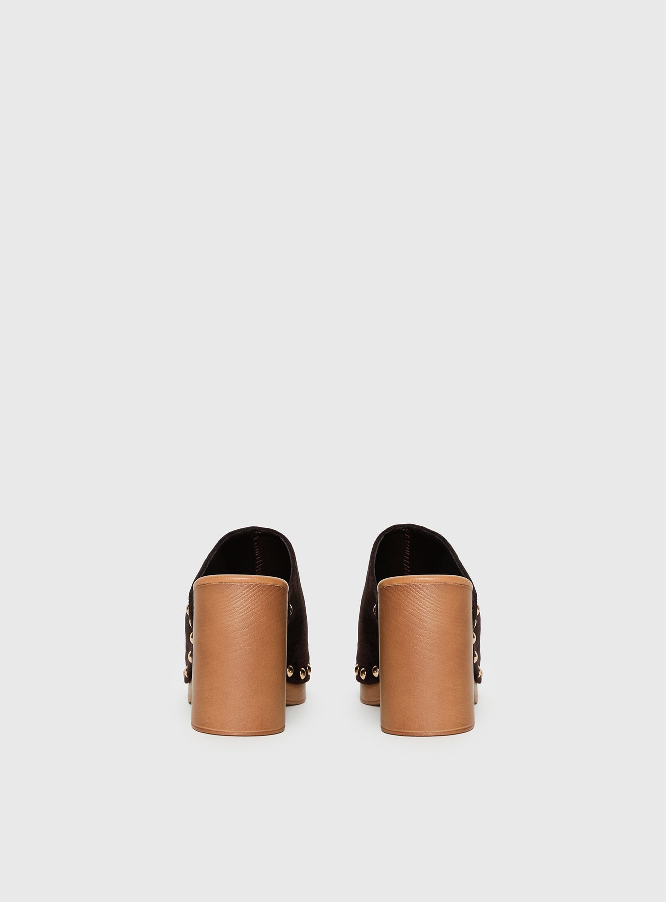 Therapy Banks Platform Clog Heels Brown