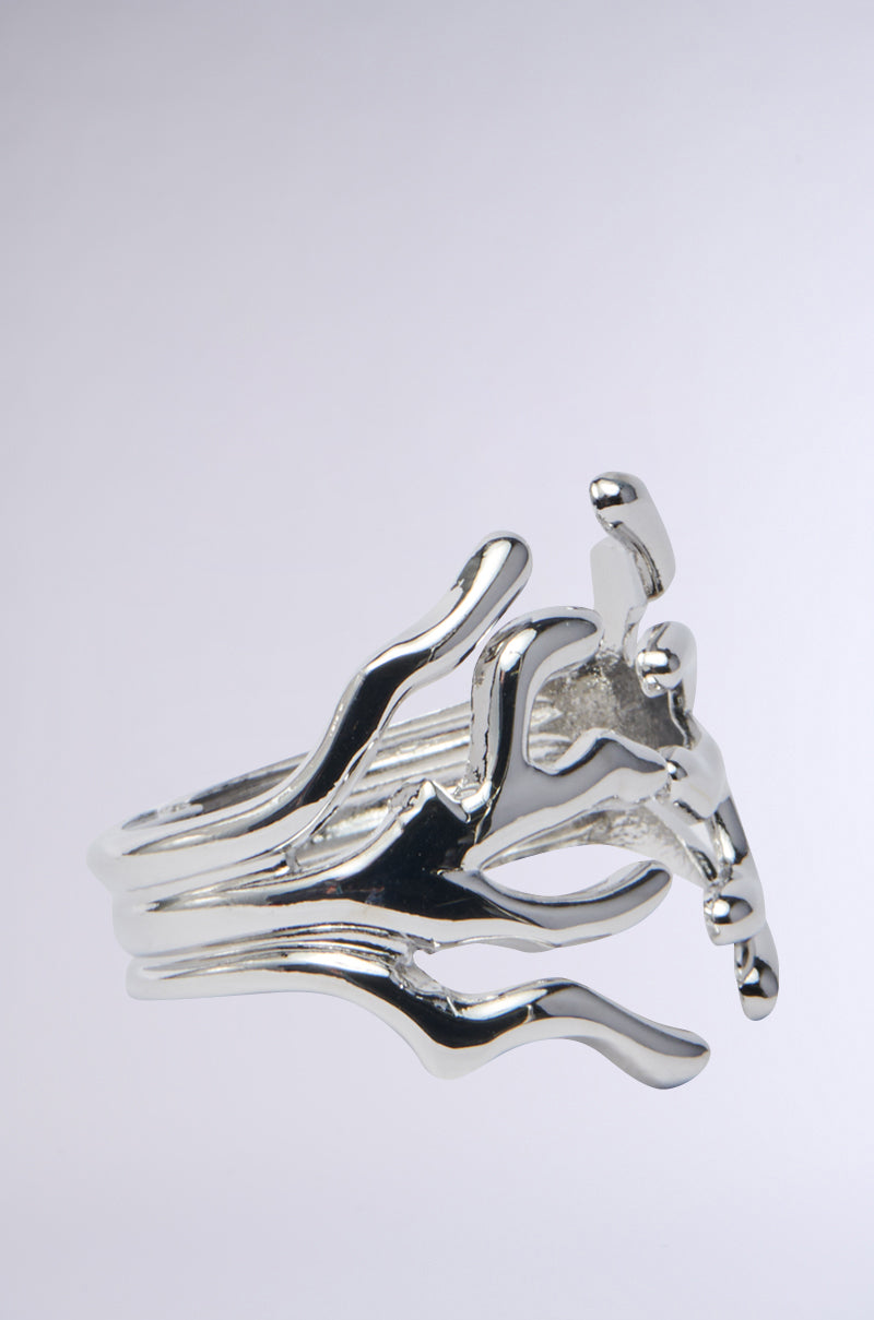 CUFFED UP BRACELET IN SILVER