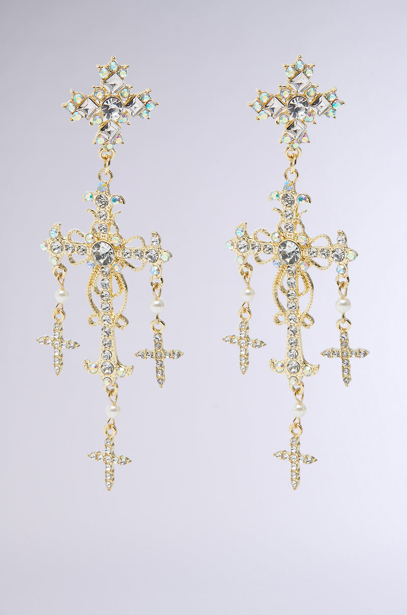 DON'T BE CROSS EARRING