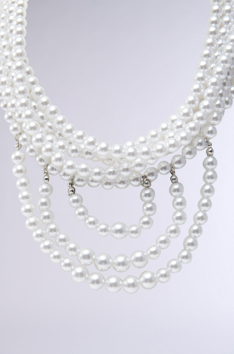 ANNE LAYERED PEARL NECKLACE