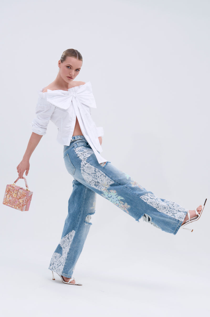 BOWED UP BLOUSE