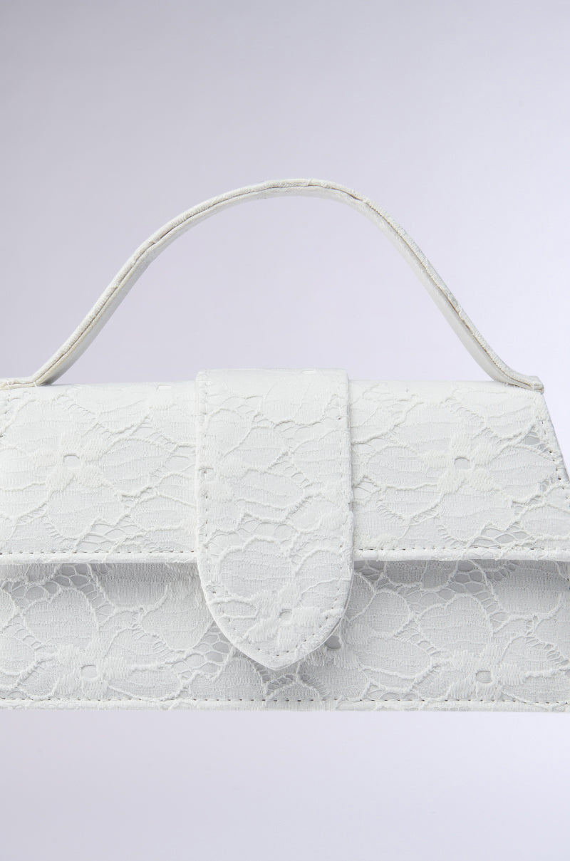 HONEYMOON LACE APPLIQUE BAG