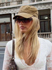 Odera Military Cap Washed Beige