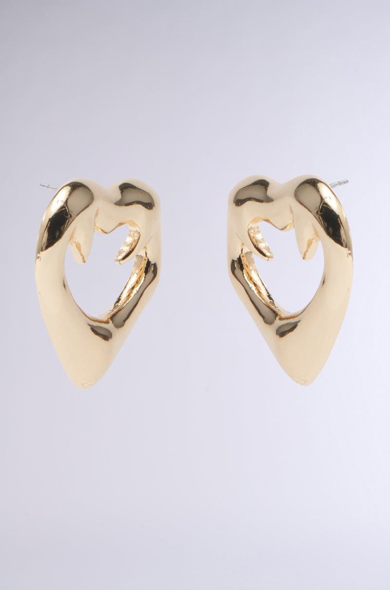 LOVE KILLS GOLD EARRING